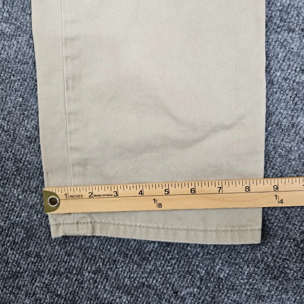Levis 514 Pants Mens 34x34 Straight Fit Khaki Tan Cotton Twill White Tab Neutral